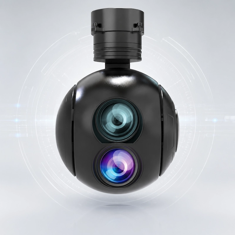 EO optical camera module integrated into UAV AI payload system