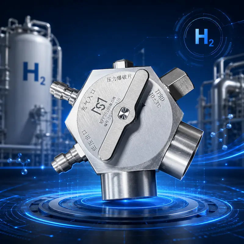 Hydrogen device spare part valve