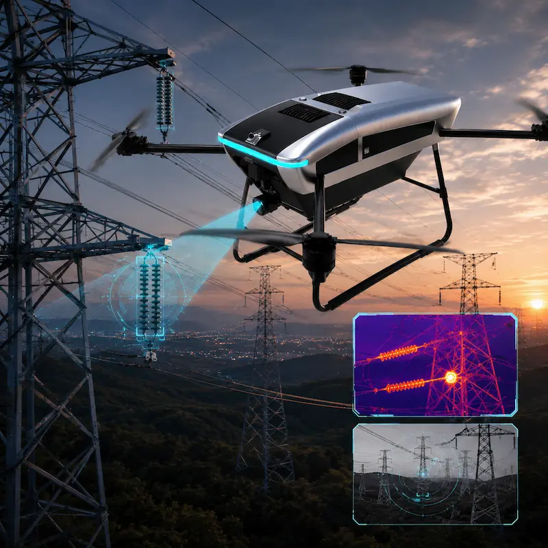 Hydrogen multirotor UAV for industrial inspection