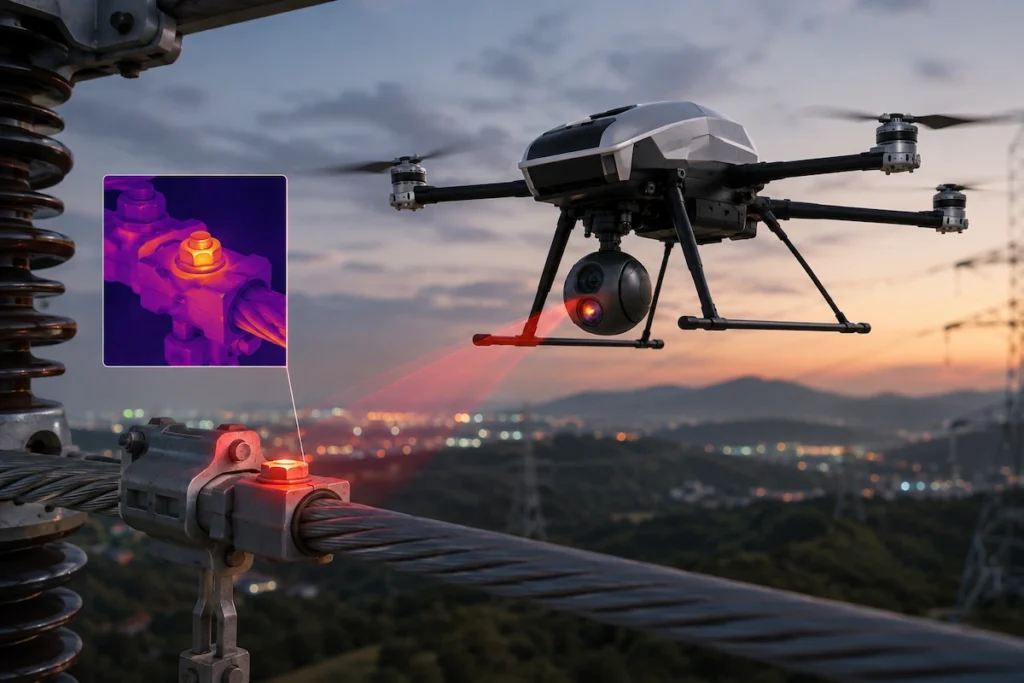 AI-powered drone inspection of electrical infrastructure