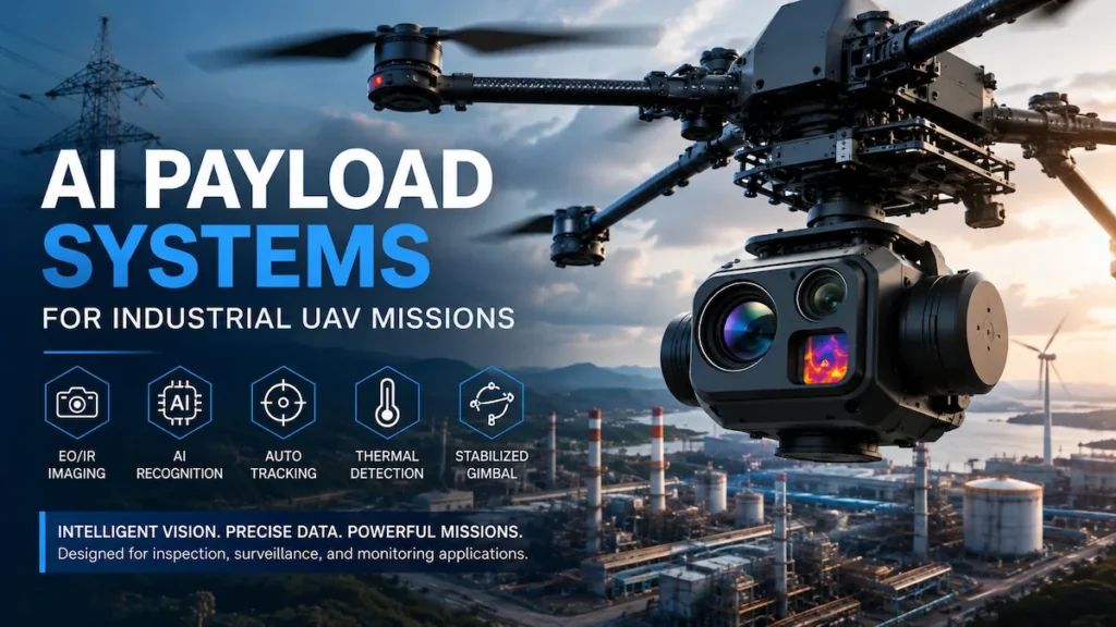 AI payload system mounted on industrial UAV