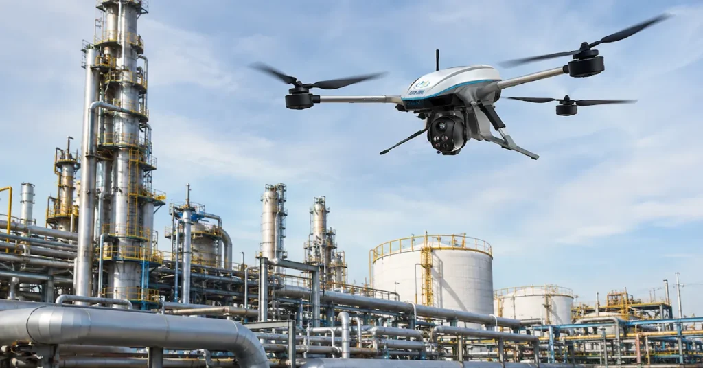Drone camera systems for professional industrial monitoring