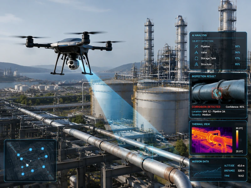 AI UAV payload system for emergency response monitoring