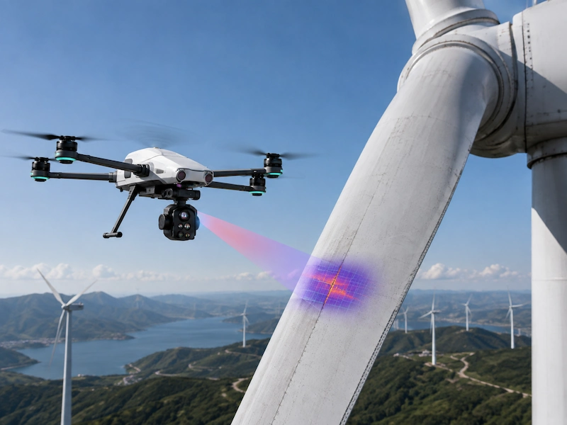 UAV wind turbine inspection solution
