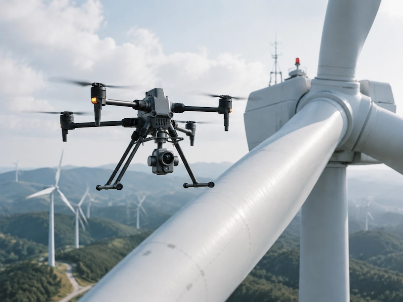 UAV wind turbine inspection solution