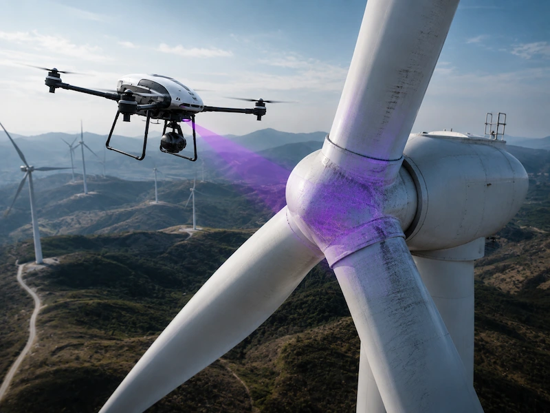 UAV wind turbine inspection solution