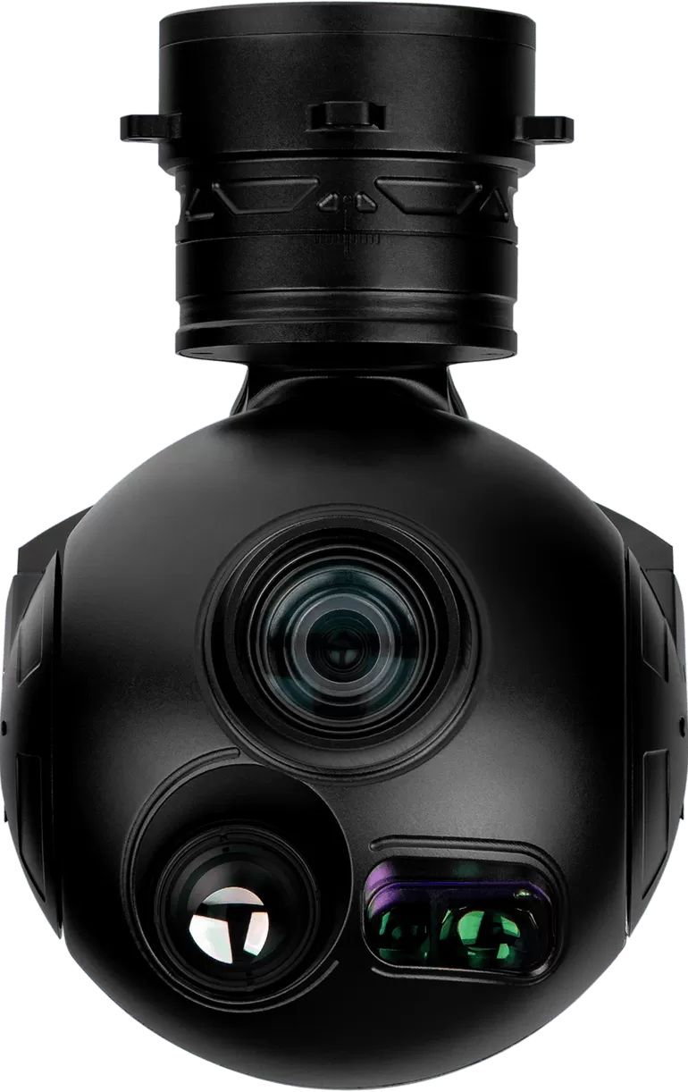 HQ-100T 3-axis EO/IR UAV gimbal camera with 1.5 km LRF