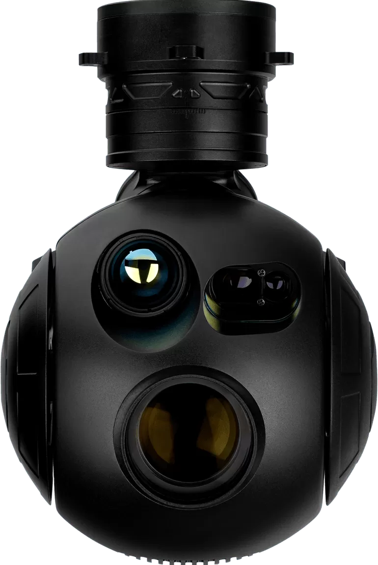 HQ-115T 3-axis EO/IR UAV gimbal camera with 1.5 km LRF