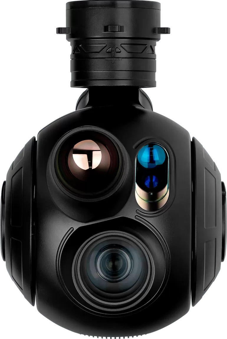 Drone zoom camera optics and stabilisation technology