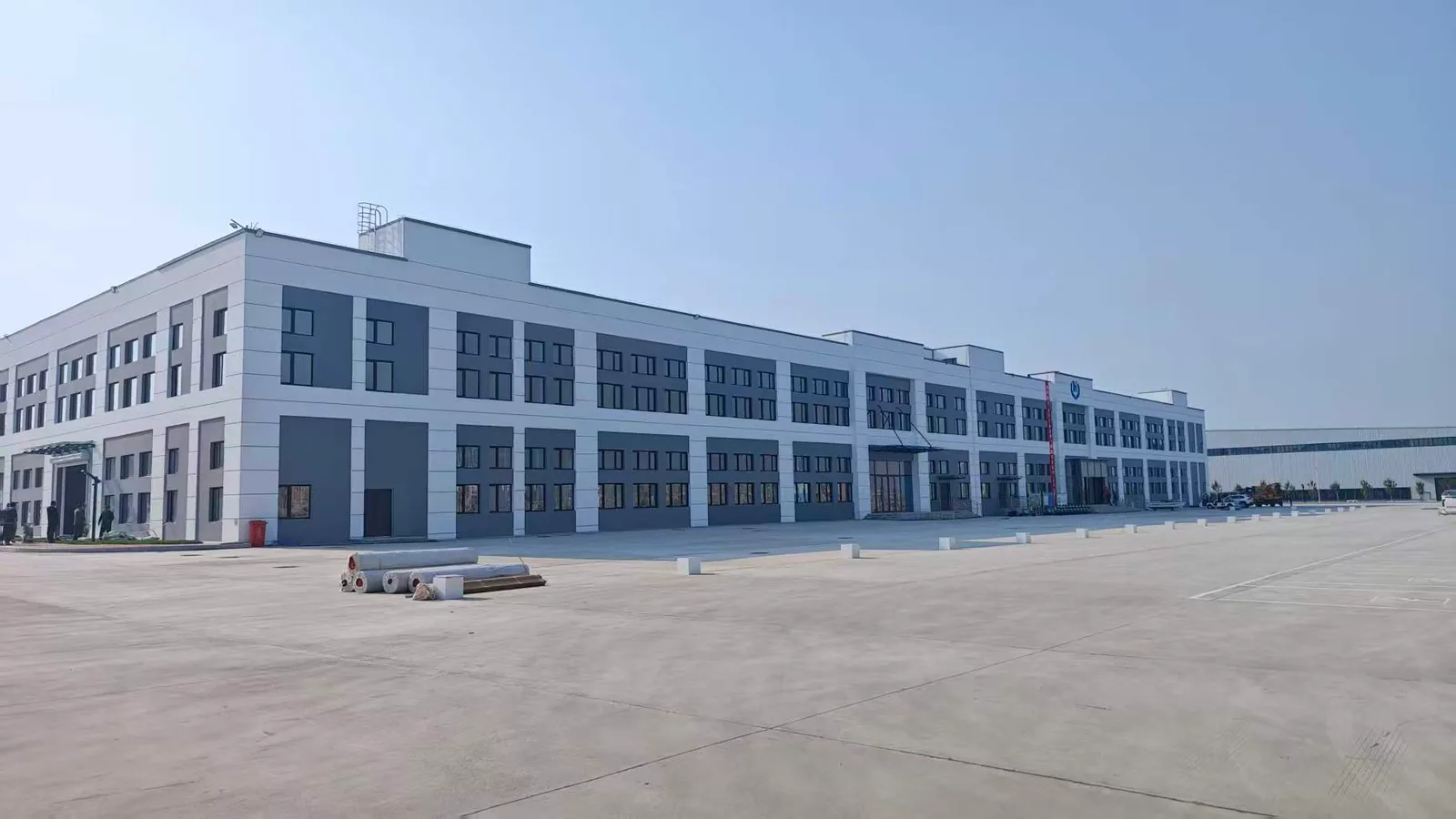 Exterior of the HITS UAV manufacturing building in Mudanjiang, Heilongjiang
